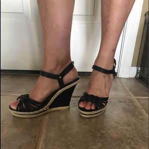 Summer strapped wedge sandals
